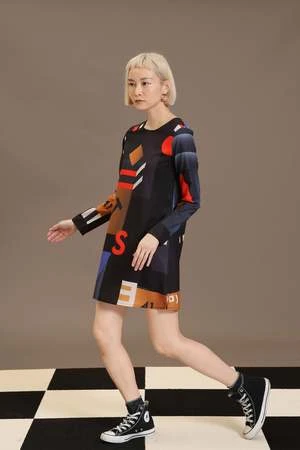 Matter Matters GalleryMokita Pattern Mini Dress - Black 3 Matter Matters GalleryMokita Pattern Mini Dress - Black - Image 3