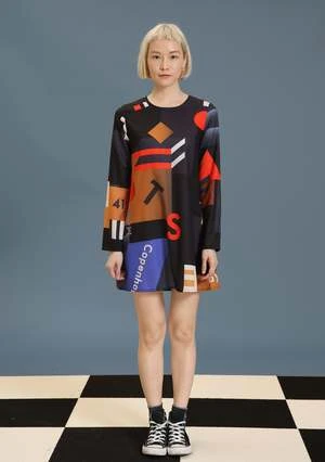 Matter Matters GalleryMokita Pattern Mini Dress - Black 8 Matter Matters GalleryMokita Pattern Mini Dress - Black - Image 8