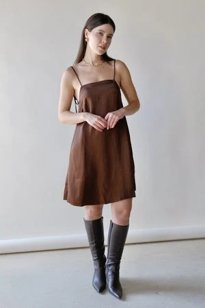 OhSevenDaysTessa Dress - Brown 2 OhSevenDaysTessa Dress - Brown - Image 2
