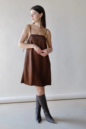 OhSevenDaysTessa Dress - Brown 4 OhSevenDaysTessa Dress - Brown - Image 4