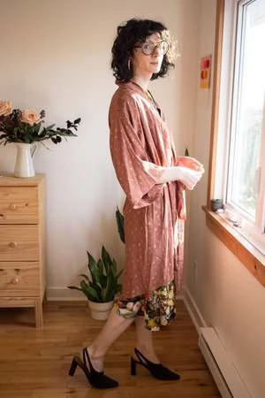 OnderbroeksClassic Robe - Rosewood 1 OnderbroeksClassic Robe - Rosewood