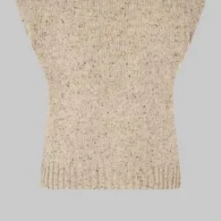 Oval SquareJoy Knit Vest - Melange -Outlet Lustro Wear Store Oval Square Joy Knit Vest Melange 20231023072917 2