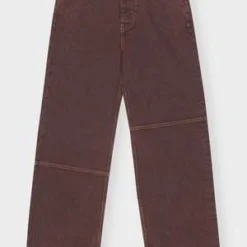 GanniOverbleached Izey Jeans - Shaved Chocolate
