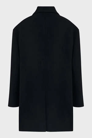 Sean SuenOversized Notched Lapel Coat - Black 6 Sean SuenOversized Notched Lapel Coat - Black - Image 6