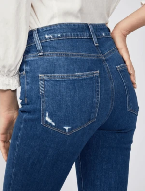 PaigeSarah Slim Crop Jean - Radio Star Distressed 6 PaigeSarah Slim Crop Jean - Radio Star Distressed - Image 6