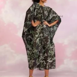 CYNTHIA ROWLEYParos Kaftan Dress - BLKMT -Outlet Lustro Wear Store Paros Kaftan 20230729225412 2