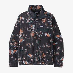 PatagoniaLightweight Synchilla Snap-T Fleece Pullover - Swirl Floral/Pitch Blue 1 PatagoniaLightweight Synchilla Snap-T Fleece Pullover - Swirl Floral/Pitch Blue