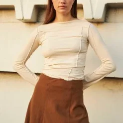 New Products -Outlet Lustro Wear Store Penny Sage Frances Skirt Tobacco 20230620051840