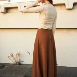 Penny SageFrances Skirt - Tobacco -Outlet Lustro Wear Store Penny Sage Frances Skirt Tobacco 20230620051841