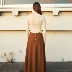 Penny SageFrances Skirt - Tobacco -Outlet Lustro Wear Store Penny Sage Frances Skirt Tobacco 20230620051842