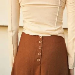 Penny SageFrances Skirt - Tobacco -Outlet Lustro Wear Store Penny Sage Frances Skirt Tobacco 20230620051843