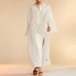 CYNTHIA ROWLEYPiana Embroidered Dress - White