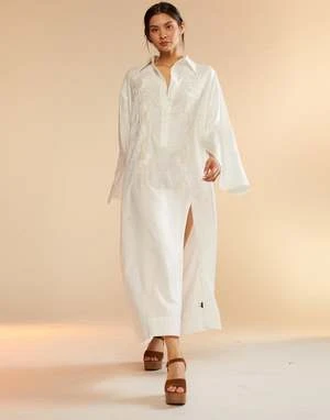 CYNTHIA ROWLEYPiana Embroidered Dress - White 1 CYNTHIA ROWLEYPiana Embroidered Dress - White