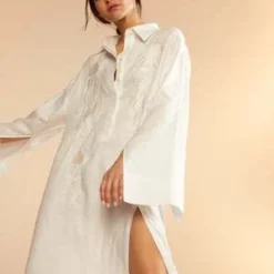 CYNTHIA ROWLEYPiana Embroidered Dress - White 9 CYNTHIA ROWLEYPiana Embroidered Dress - White -Outlet Lustro Wear Store Piana Embroidered Dress 20230729225424 3