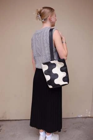 Oval SquarePowder Knit Vest - Gray 2 Oval SquarePowder Knit Vest - Gray - Image 2