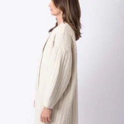 Black CraneQuilted Jacket - Ivory 8 Black CraneQuilted Jacket - Ivory -Outlet Lustro Wear Store Quilted Jacket 20231012015357 1