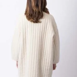 Black CraneQuilted Jacket - Ivory 9 Black CraneQuilted Jacket - Ivory -Outlet Lustro Wear Store Quilted Jacket 20231012015357 2