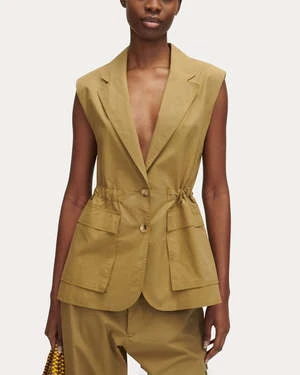 Rachel ComeyDoni Vest - Gold 2 Rachel ComeyDoni Vest - Gold - Image 2