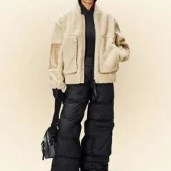 RainsKofu Fleece Bomber Jacket - Sand