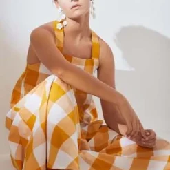 KowtowRiley Dress - Daisy Check -Outlet Lustro Wear Store Riley Dress 20231025010408 1