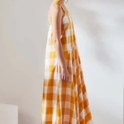 KowtowRiley Dress - Daisy Check -Outlet Lustro Wear Store Riley Dress 20231025010408 2