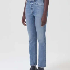 AGOLDERiley Hi-Rise Straight Long Jean - Cove -Outlet Lustro Wear Store Riley Hi Rise Straight Long Jean in Cove 20230222210950