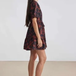 Apiece ApartSAARA TIERED MINI DRESS - DEEPBOTANIC -Outlet Lustro Wear Store SAARA TIERED MINI DRESS 20230923212437 1