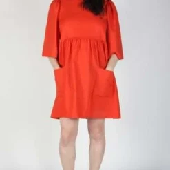 Birds Of North AmericaSS174 M Chimney Swift Dress - Poppy