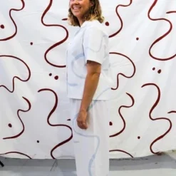 Mosey Me Salento Long Pyjama Set - Blue -Outlet Lustro Wear Store Salento Long Pyjama Set Blue 20220411104122 1