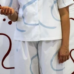 Mosey Me Salento Long Pyjama Set - Blue -Outlet Lustro Wear Store Salento Long Pyjama Set Blue 20220411104122 3