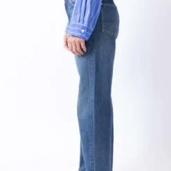 ChimalaSelvedge Denim Straight Jeans - Blue -Outlet Lustro Wear Store Selvedge Denim Straight 20231016220320 2