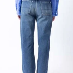 ChimalaSelvedge Denim Straight Jeans - Blue -Outlet Lustro Wear Store Selvedge Denim Straight 20231016220321
