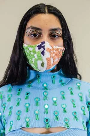 Abacaxiabacaxi Shisha Shrug With Camisole - Sky Blue 3 Abacaxiabacaxi Shisha Shrug With Camisole - Sky Blue - Image 3