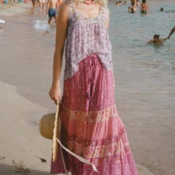 SPELL & THE GYPSY COLLECTIVESienna Maxi Skirt - Fuschia