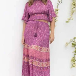 SPELL & THE GYPSY COLLECTIVESienna Maxi Skirt - Fuschia -Outlet Lustro Wear Store Sienna Maxi Skirt 20231018024126 1