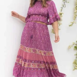 SPELL & THE GYPSY COLLECTIVESienna Maxi Skirt - Fuschia -Outlet Lustro Wear Store Sienna Maxi Skirt 20231018024126 2