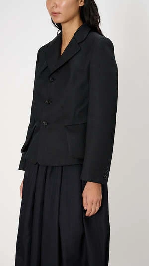 Comme Des Garcons Comme Des GarçonsSingle Breasted Texture Blazer - Black 4 Comme Des Garcons Comme Des GarçonsSingle Breasted Texture Blazer - Black - Image 4