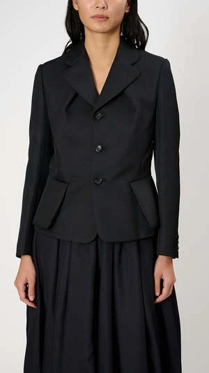 Comme Des Garcons Comme Des GarçonsSingle Breasted Texture Blazer - Black 5 Comme Des Garcons Comme Des GarçonsSingle Breasted Texture Blazer - Black - Image 5