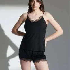 SkinLace Sexy Cami - Black