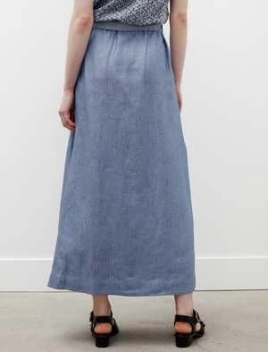 Stephan SchneiderLinen Denim Skirt - Avento 5 Stephan SchneiderLinen Denim Skirt - Avento - Image 5