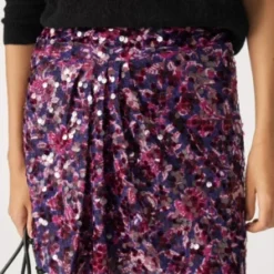 Ba&shSlime Skirt - Violet -Outlet Lustro Wear Store Slime Skirt Violet 20231101225710 1