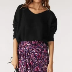 Ba&shSlime Skirt - Violet -Outlet Lustro Wear Store Slime Skirt Violet 20231101225710