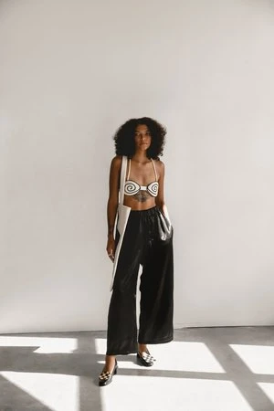 Laurs KempUpcycled Spiral Bralette - Creme Spiral 2 Laurs KempUpcycled Spiral Bralette - Creme Spiral - Image 2