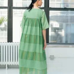 RUJUTA SHETHSpring Maxi Dress - Pine 10 RUJUTA SHETHSpring Maxi Dress - Pine -Outlet Lustro Wear Store Spring Maxi Dress Pine 20230607012237 3