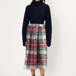 Sofie D'HooreStacey Midi Skirt - Red Tartan
