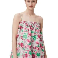 GanniStrap Dress - Sugar Plum 3D Jacquard -Outlet Lustro Wear Store Strap Dress in Sugar Plum 3D Jacquard 20221207022348 1