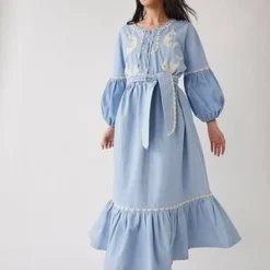 Tach ClothingLesly Denim Maxi Dress -Outlet Lustro Wear Store TACH Lesly Denim Maxi Dress 20230919004455 3