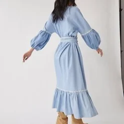 Tach ClothingLesly Denim Maxi Dress -Outlet Lustro Wear Store TACH Lesly Denim Maxi Dress 20230919004456