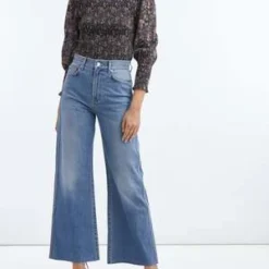 Veronica BeardTAYLOR CROPPED HIGH RISE WIDE - Wanderer Dust