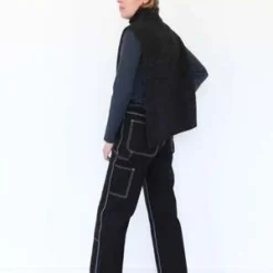 Lauren ManoogianTabard - Black Melange -Outlet Lustro Wear Store Tabard Black Melange 20230824133802 1